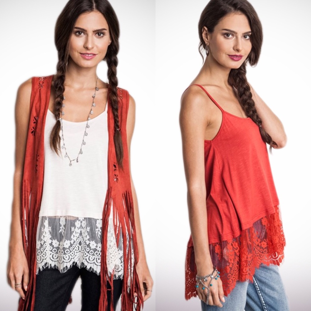 NEW Boutique Remember Me Lace Top/ Shirt Extender